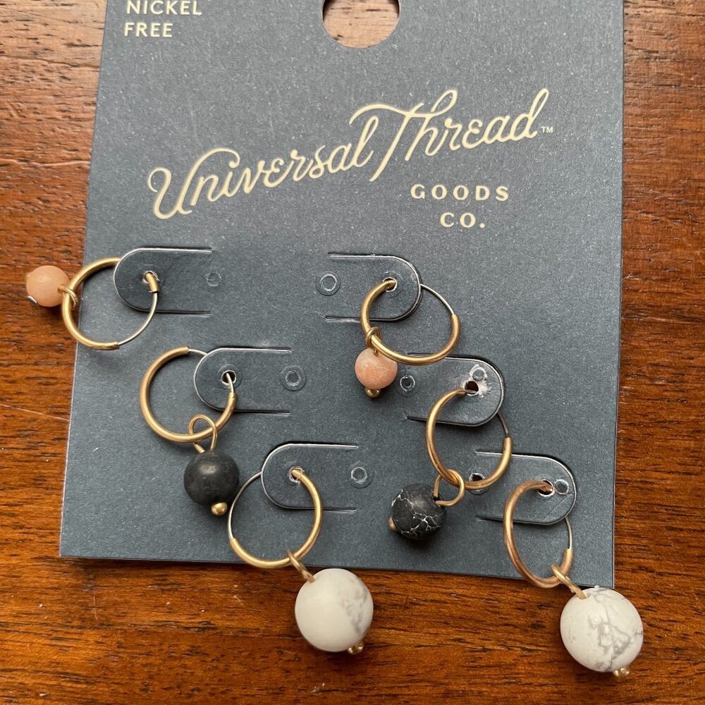 Bundle 3/$12. Universal Thread Trio of Dangle Earrings